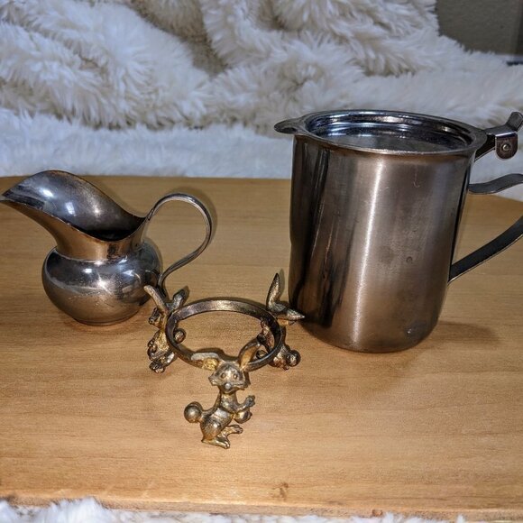 Silver Metal Serveware Vintage Decor - Picture 11 of 12